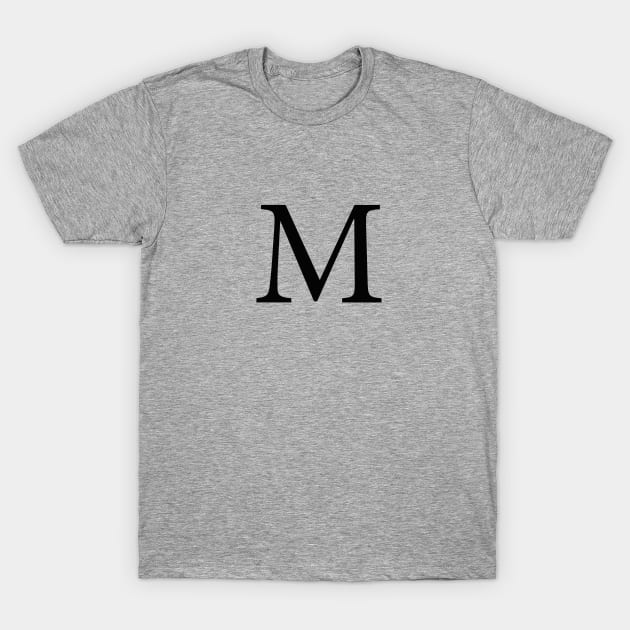 Mu Greek Letter T-Shirt by AdventureFinder